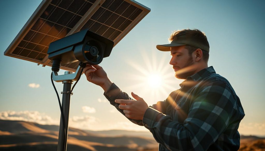 solar security camera maintenance