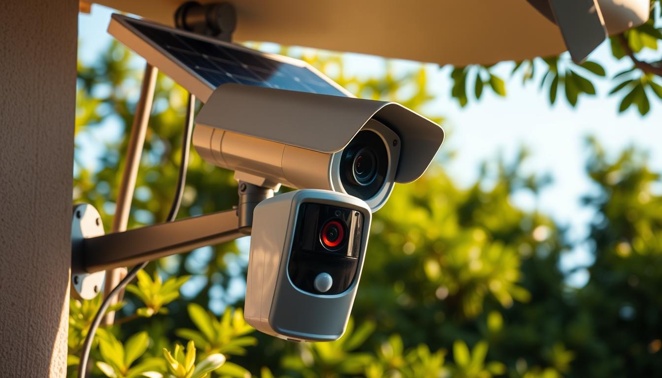 solar security camera with motion sensor