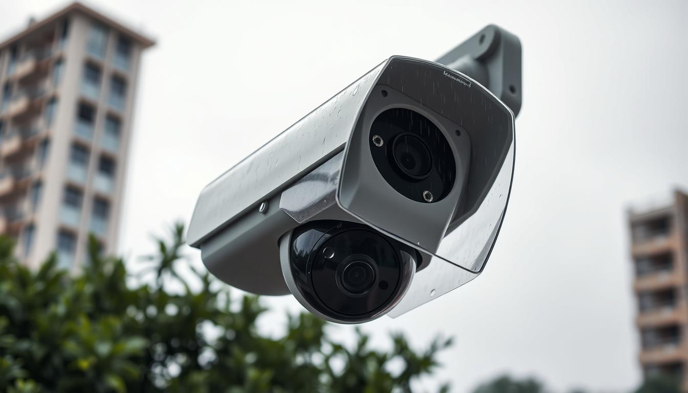 CCTV camera rain protection