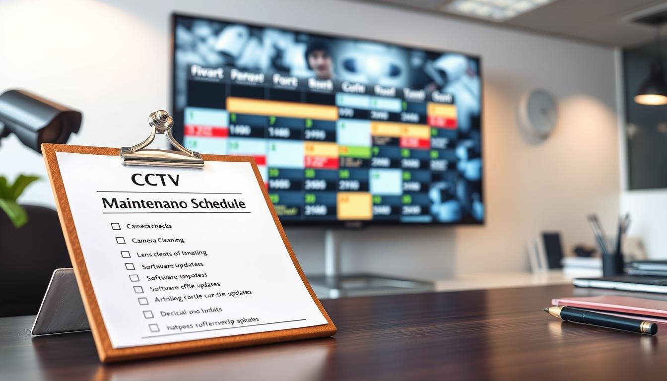 CCTV maintenance schedule