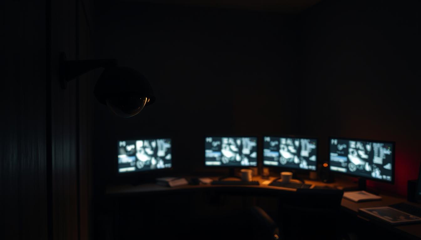 CCTV security camera system during power outage