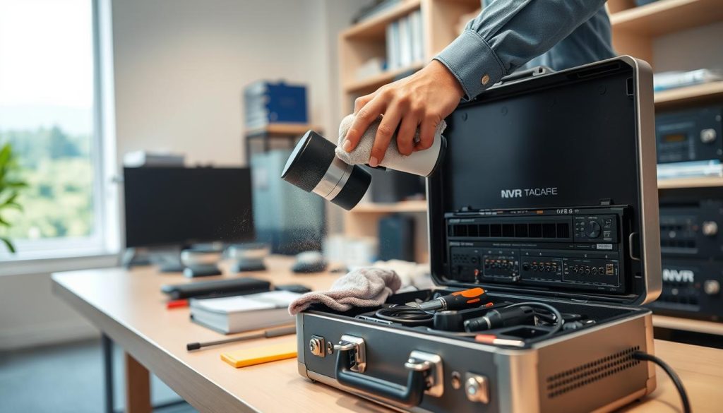 NVR maintenance and cleaning routine