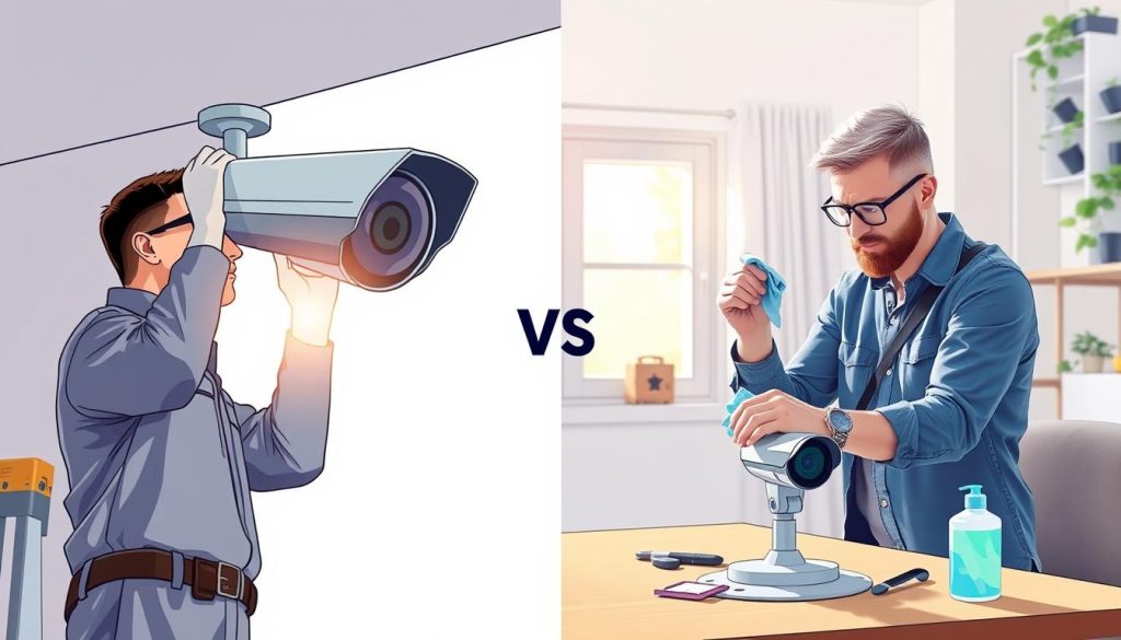Professional vs DIY CCTV maintenance