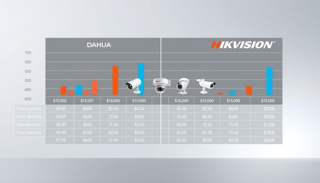 Security camera price comparison chart