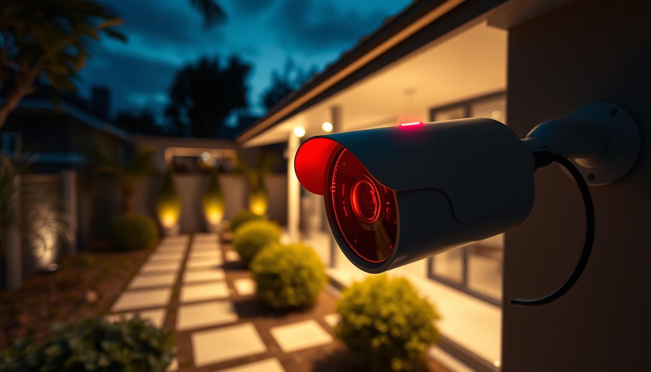 camera security light indicator