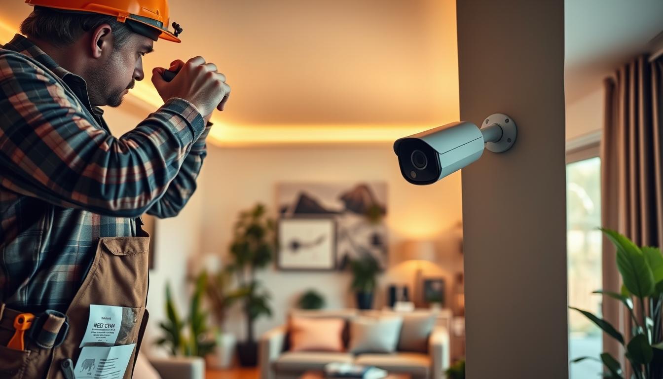 home security camera installation