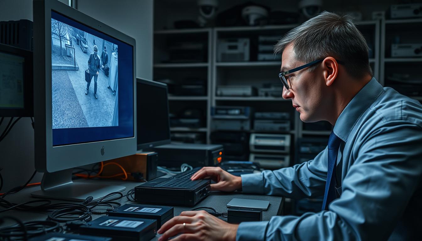 CCTV footage recovery process