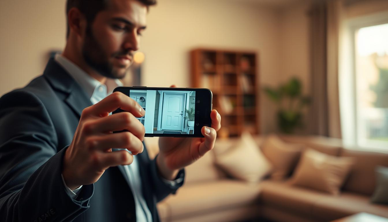 CCTV monitoring on mobile phone