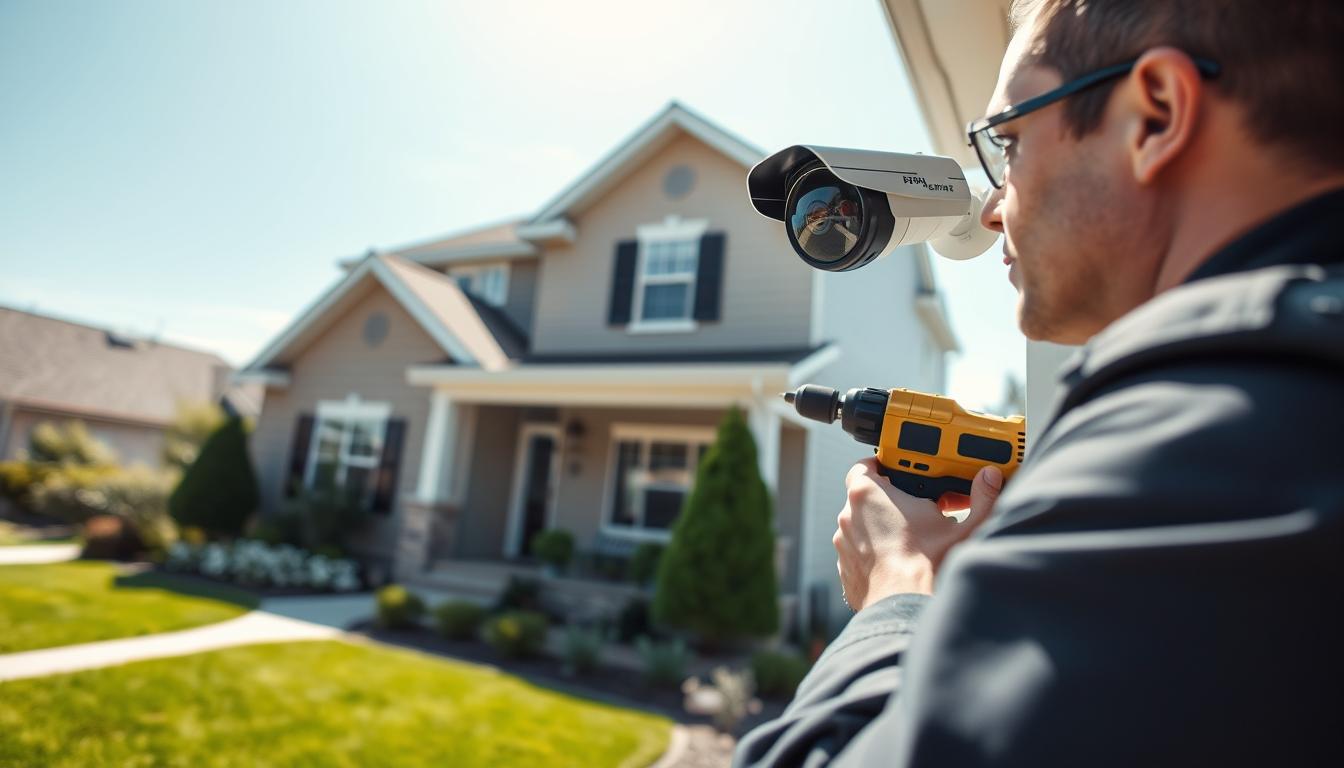 home security camera installation