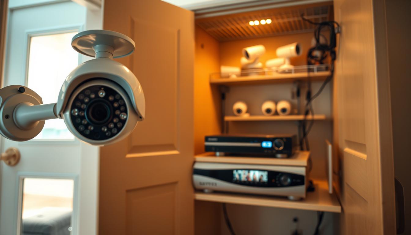 offline security camera system setup