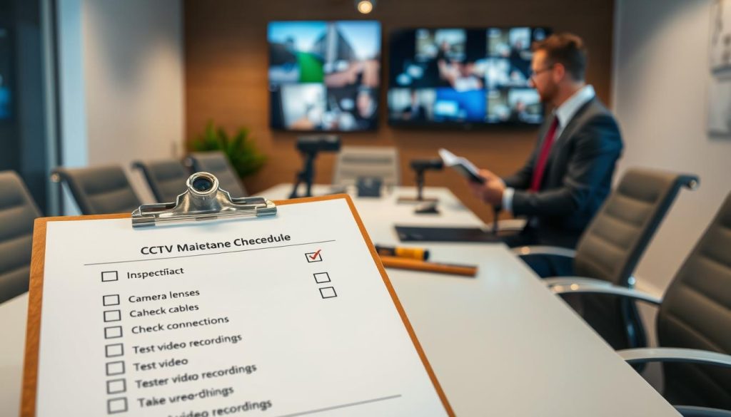 practical CCTV maintenance schedule checklist