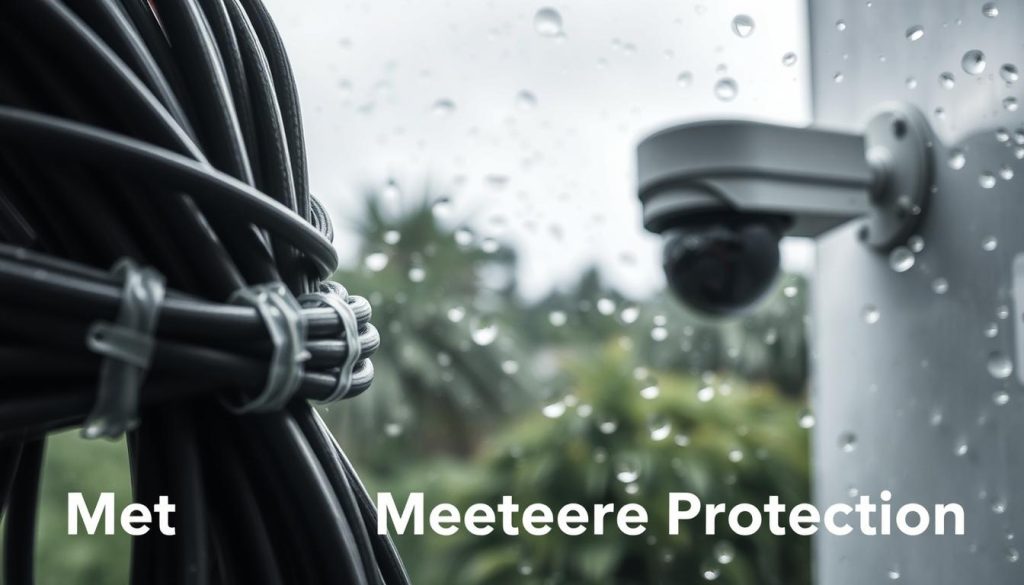 proper cable management for CCTV moisture protection