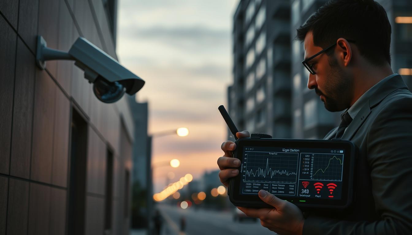 security camera jamming detection